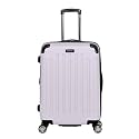 Kenneth Cole REACTION Renegade Luggage Expandable 8-Wheel Spinner Lightweight Hardside Suitcase, Orchid Ice, 24-Inch Checked