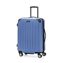 Kenneth Cole REACTION Renegade Luggage Expandable 8-Wheel Spinner Lightweight Hardside Suitcase, Periwinkle Blue, 24-Inch Checked