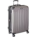 Kenneth Cole REACTION Renegade Luggage Expandable 8-Wheel Spinner Lightweight Hardside Suitcase, Silver, 28-Inch Checked