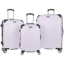 Kenneth Cole REACTION Renegade Luggage Expandable 8-Wheel Spinner Lightweight Hardside Suitcase, Orchid Ice, 3-Piece Set (20"/24"/28")