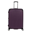 Kenneth Cole REACTION Renegade Luggage Expandable 8-Wheel Spinner Lightweight Hardside Suitcase, Midnight Plum, 28-Inch Checked