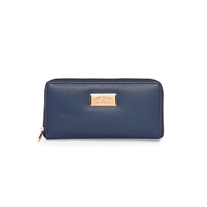 kenneth cole womens perfect carry-all money manager rfid blocking wallet organizer  stylish wallet for ladies amp girls navy blue
