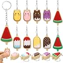 Kenning 10 Pcs Ice Cream Clicker Fidget Keychain Bulk 3D Printed Fidget Toy