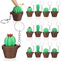Kenning 12 Pcs Cactus Clicker Fidget Keychains Bulk 3D Printed Fidget Toy
