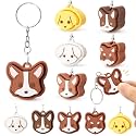 Kenning 12 Pcs Dog Lover 3D Clicker Fidget Keychains Sensory Toys Vet Tech