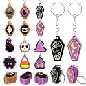 Kenning 12 Pcs Halloween Clicker Fidget Keychain Bulk 3D Printed Fidget Toy