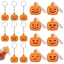 Kenning 16 Pcs Pumpkin Clicker Fidget Keychain Bulk, 3D Printed Fidget Toys