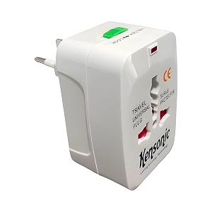 all in one universal world travel adapteradaptor surge protector charger plug for usa europe united kingdom australia china japan amp 150 countries rectangular