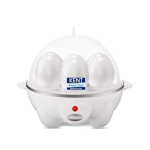 kent 16053 egg boiler-w 360w  stainless steel heating plate  3 boiling modes - hard medium soft eggs boils upto 7 eggs at a time