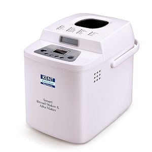 kent smart bread maker and atta maker for home kitchen  19 pre-set menu with adjustable crust - light medium amp dark  lcd display  automatic one touch atta for chapattis amp bread dough maker 500 w