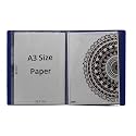 Keny Display File(46x36cm) - 40 Folders| Eco-Friendly File - Stores up to 100-150 Papers | Ideal for A3 Size Paper(29.7x42cm)| Blue Colour