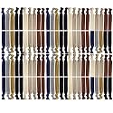 Kenz Laurenz 100 Hair Ties No Crease Ribbon Elastics Ouchless Ponytail Holders Hair Bands (100 Hair Ties-Neutral Tones)