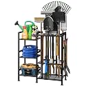 keomaisyto Garden Tool Organizer with Large Hooks, Garage Storage Rack