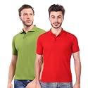 KEOTI Poly CottonMattey Collar Neck Half Sleeves