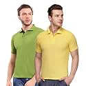 KEOTI Poly CottonMattey Collar Neck Half Sleeves