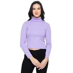 Kepa Women Cotton High Neck Top Full