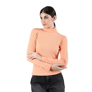 Kepa Women Cotton High Neck Top Full