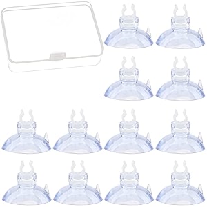12 pcs aquarium without hook suction cup rubber transparent hose holder fish tank tubing adjustable airline tube holder accessories