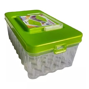big size 45 reels storage sewing supplies organizer rectangular empty plastic tailoring accessories box thread button needle box 45 spools tailor kit green