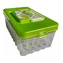 Big Size 45 Reels Storage Sewing Supplies Organizer Rectangular Empty Plastic Tailoring Accessories Box Thread Button Needle Box 45 Spools Tailor kit (Green)