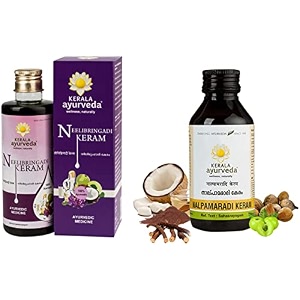 kerala ayurveda neelibringadi keram 200 ml amp kerala ayurveda nalpamaradi keram 200ml