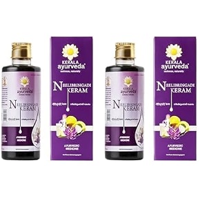 kerala ayurveda neelibringadi keram liquid - 200 ml pack of 2