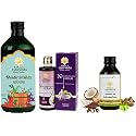 Kerala Ayurveda Neelibringadi Keram Liquid - 200 ml &amp; Kerala Ayurveda Khadirarishtam 435 Ml &amp; KERALA ayurveda Nalpamaradi Keram 200 Ml