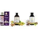 Kerala Ayurveda Neelibringadi Keram Liquid - 200 ml &amp; KERALA ayurveda Nalpamaradi Keram 200 Ml &amp; Kerala Ayurveda Dhanwantharam Thailam 200 Ml