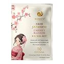 KERATOPLUS Japanese Cherry Blossom Facial Kit | Niacinamide and Pro-Vitamin B5 | Plant Based Ceramides | Infused with Cherry Extracts | Dermatological Tested | 10 Steps Facial for All Skin Types