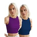 KERI PERRY Tops for Women Crop Top for Women's Tank Activewear Tee Sports Western Casual Cotton Camisole Pack of 2 Combo