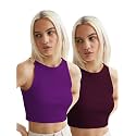 KERI PERRY Tops for Women Crop Top for Women's Tank Activewear Tee Sports Western Casual Cotton Camisole Pack of 2 Combo