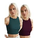 KERI PERRY Tops for Women Crop Top for Women's Tank Activewear Tee Sports Western Casual Cotton Camisole Pack of 2 Combo