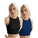 KERI PERRY Tops for Women Crop Top for Women's Tank Activewear Tee Sports Western Casual Cotton Camisole Pack of 2 Combo