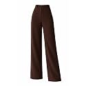 KERI PERRY Trousers for Woman Pants Women's Formal Office Korean | Beige Black Track Pant | Straight | Cotton Spandex Stretchable Trouser | High-Waisted Bottom Wear
