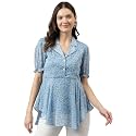 KERI PERRY Women39s Light Blue Georgette Floral