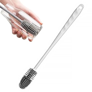 bottle cleaning brush silicone long handle for baby bottle water bottle containers vase and glass bottle cleaner for home and kitchen accessories item products gadgets cleaning-brush 1