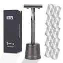Keropy Men Razor with stand, Matte Black
