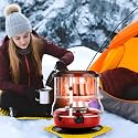 Kerosene Heater for Indoor &amp; Outdoor, 9000 BTU Non-Electric Kerosene Stove, Portable Cordless Space Heater for Home, Garage, Basement, Camping, Cooking Heating (Red)