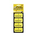 Kerosene Sticker for Forced Air Heaters, Lanterns, Stoves - Weather Proof, Ultra Durable, Commercial Grade Labels by Fuel Stickers - USA Made (2x1 inch), 20 Labels