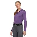 Kerrits Women's Ice Fil Lite Long Sleeve Shirt – Cooling Sun Protection Shirt for Horse Riding, Golf, Hiking