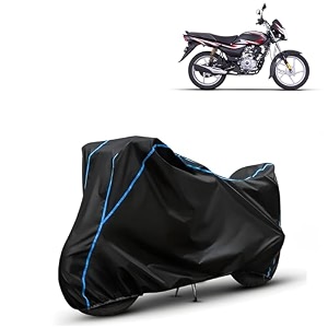kerwa waterproof bike cover compatible with bajaj platina 110  dust proof uv-resistant all-weather protection bike body cover windproof elastic bottom