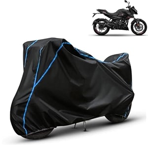 kerwa waterproof bike cover compatible with bajaj pulsar n250  dust proof uv-resistant all-weather protection bike body cover windproof elastic bottom