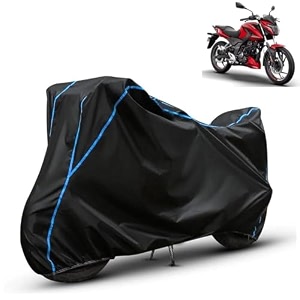 kerwa waterproof bike cover compatible with bajaj pulsar p150  dust proof uv-resistant all-weather protection bike body cover windproof elastic bottom