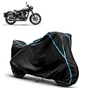 Kerwa Waterproof Bike Cover Compatible with Classic 350 | Dust Proof, UV-Resistant, All-Weather Protection Bike Body Cover, Windproof Elastic Bottom
