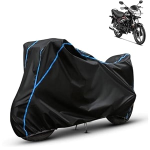 kerwa waterproof bike cover compatible with honda shine  dust proof uv-resistant all-weather protection bike body cover windproof elastic bottom