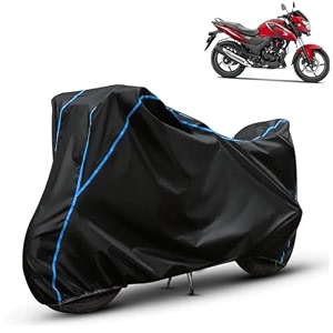 kerwa waterproof bike cover compatible with honda sp 160  dust proof uv-resistant all-weather protection bike body cover windproof elastic bottom