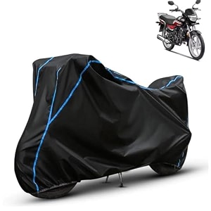 kerwa waterproof bike cover compatible with honda cd 110 dream  dust proof uv-resistant all-weather protection bike body cover windproof elastic bottom