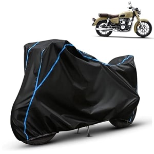 kerwa waterproof bike cover compatible with honda cb 350  dust proof uv-resistant all-weather protection bike body cover windproof elastic bottom