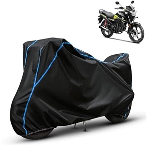 kerwa waterproof bike cover compatible with honda sp 125  dust proof uv-resistant all-weather protection bike body cover windproof elastic bottom