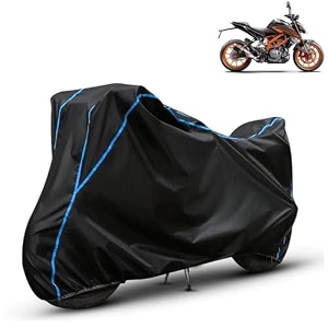 kerwa waterproof bike cover compatible with ktm 250 duke  dust proof uv-resistant all-weather protection bike body cover windproof elastic bottom